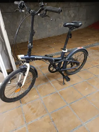 Bicicleta pieghevole Btwin grigia