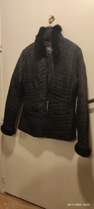 Chaqueta abrigo negra T40