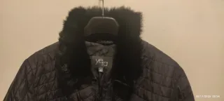 Chaqueta abrigo negra T40