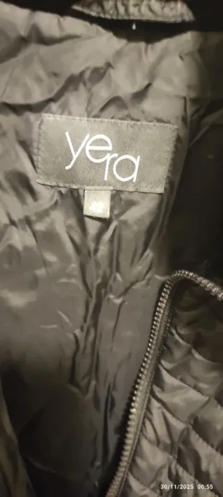 Chaqueta abrigo negra T40