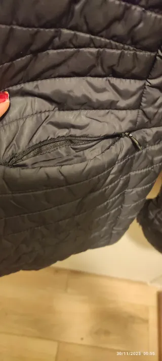 Chaqueta abrigo negra T40