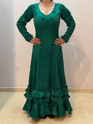 Traje de Flamenco Verde