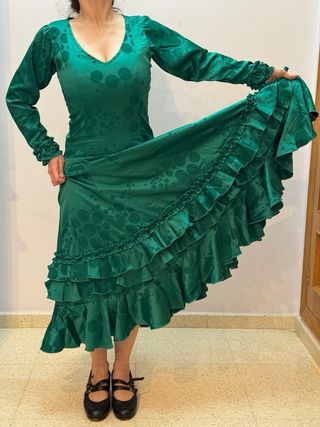 Traje de Flamenco Verde