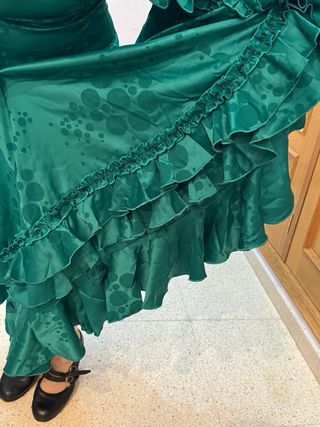 Traje de Flamenco Verde