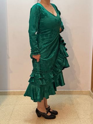 Traje de Flamenco Verde