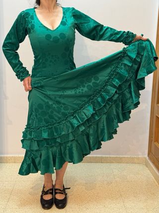 Traje de Flamenco Verde