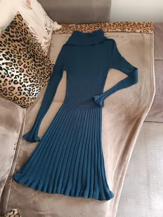 Abito misto lana cashmere manica lunga