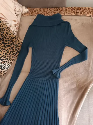 Abito misto lana cashmere manica lunga