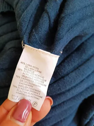 Abito misto lana cashmere manica lunga