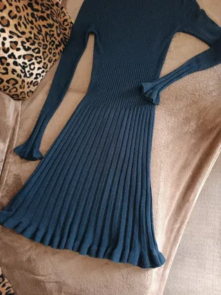 Abito misto lana cashmere manica lunga