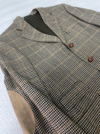 Americana Lana Cuadros Faconnable Beige/Marrón