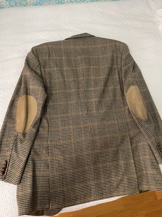 Americana Lana Cuadros Faconnable Beige/Marrón