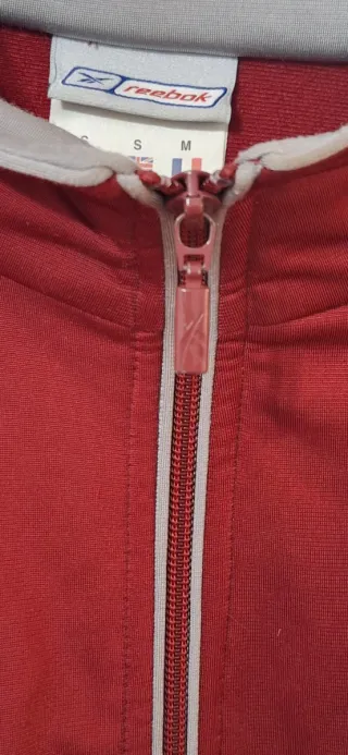 Chaqueta deportiva Reebok vintage 90s rojo burdeos