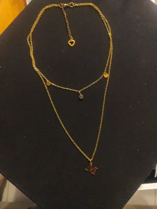 Collar doble acero inoxidable