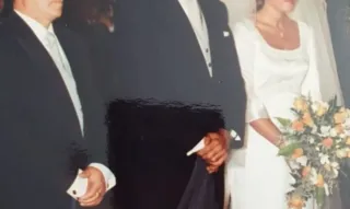 Traje de boda negro y gris