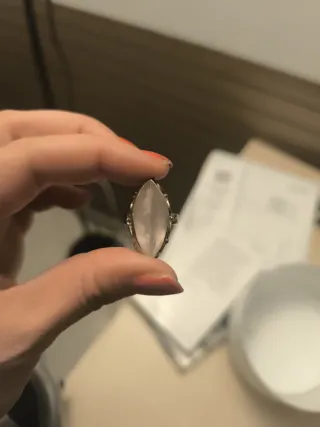 Anillo Plata Cuarzo Rosa