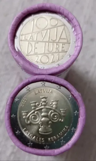 Monedas Letonia 2020 y 2021