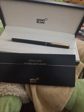 Pluma Mont Blanc Negra y Dorada