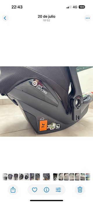 Seggiolino Auto Jané Koos Concord i-Size Gruppo 0+