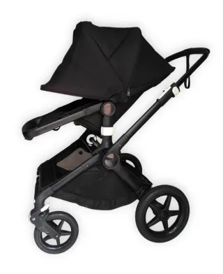 Bugaboo Fox 3 negro silla + capazo + extras
