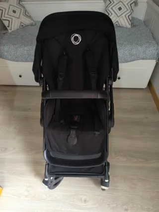 Bugaboo Fox 3 negro silla + capazo + extras