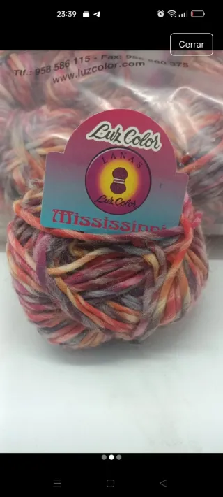 Lote 20 ovillos Lana Mississippi 50gr