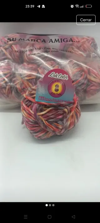 Lote 20 ovillos Lana Mississippi 50gr