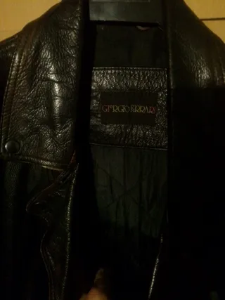 Cazadora cuero Giorgio Ferrari Marron Venta a Mano