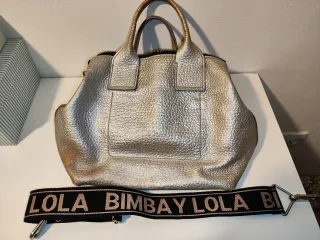 Bolsa Bimba y Lola original, cuero, plata