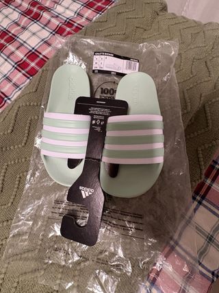 Chanclas Adidas Mujer -Verde Menta Talla 38
