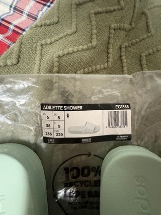 Chanclas Adidas Mujer -Verde Menta Talla 38