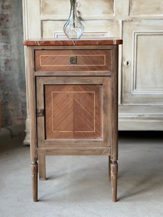 Tavolino Francese in Legno e Marmo