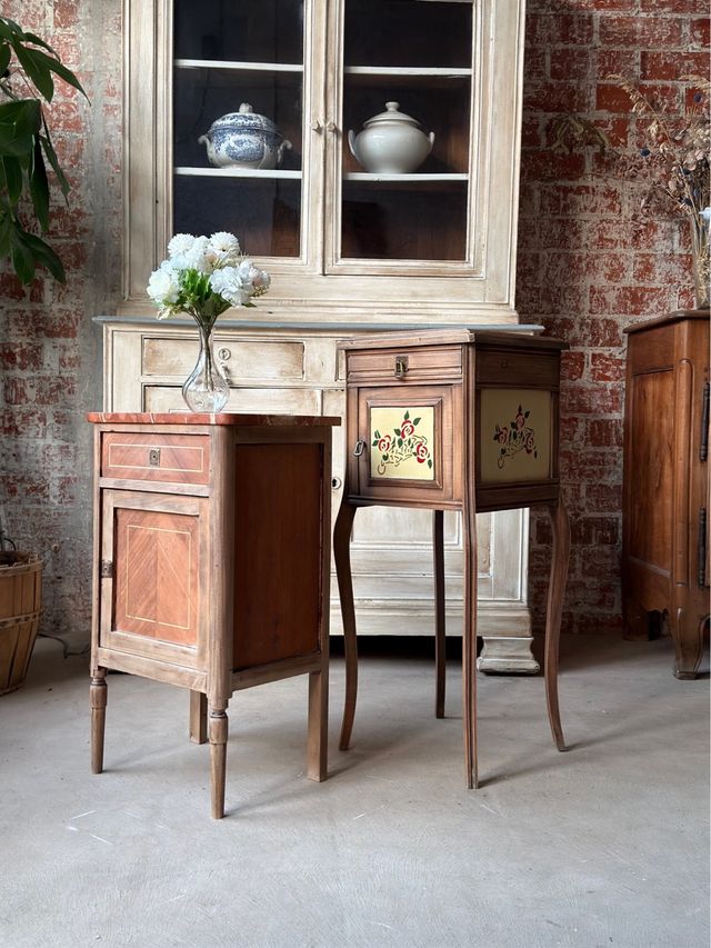 Tavolino Francese in Legno e Marmo