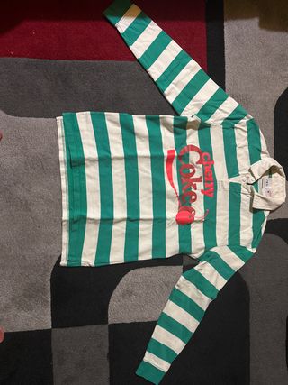 Camiseta Zara Rayas Verdes y Blancas