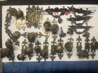 Tiradores Vintage Metal Dorado