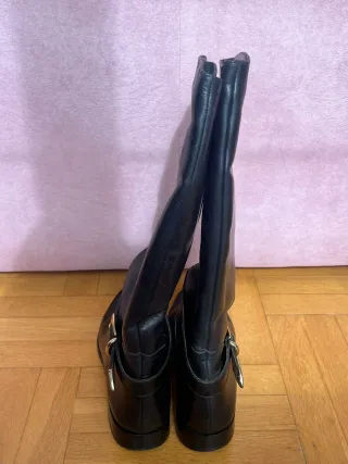 Botas altas negras,piel,mujer talla 40