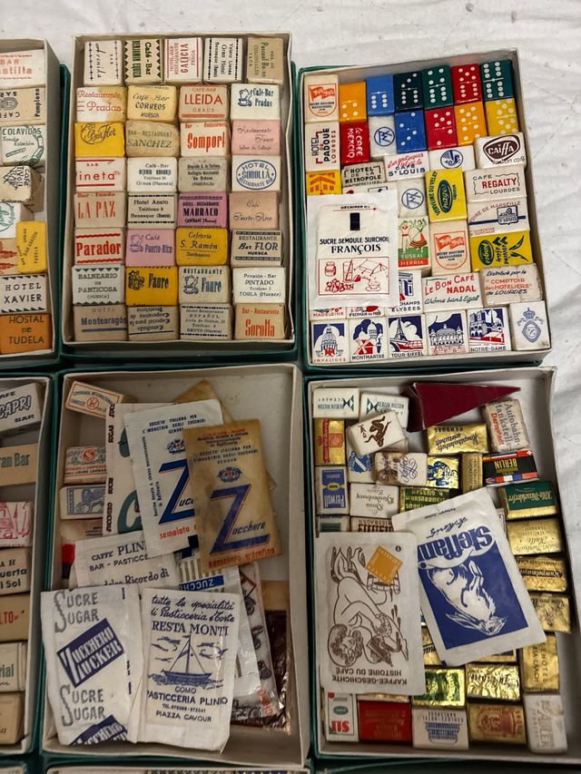 Lote 500 azucarillos antiguos hoteles, bares