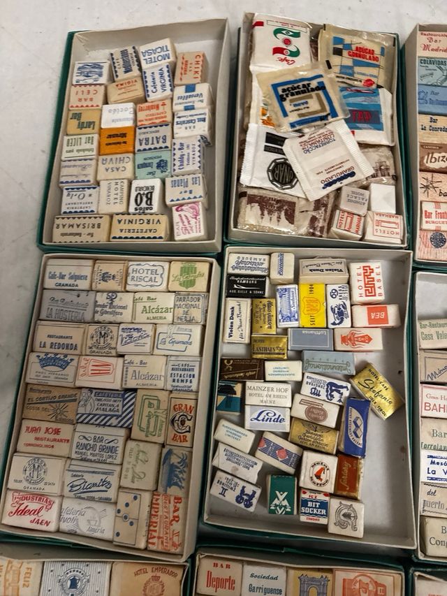 Lote 500 azucarillos antiguos hoteles, bares