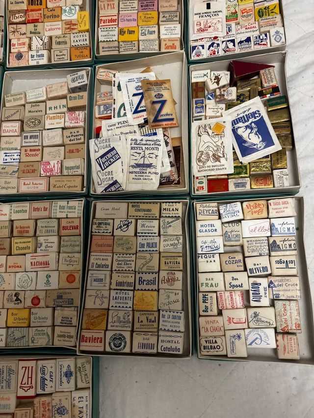 Lote 500 azucarillos antiguos hoteles, bares