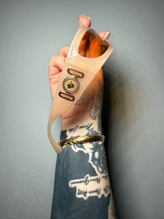 Occhiali da sole Versace Beige/Oro