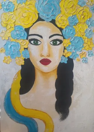 Quadro pintado à mão 90×60