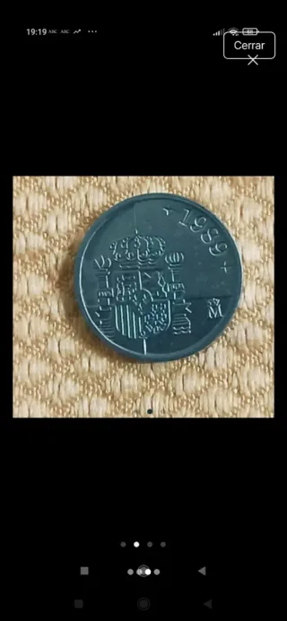 25 Monedas 1 Pta Juan Carlos 1989