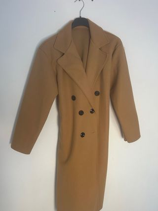 Abrigo largo camel