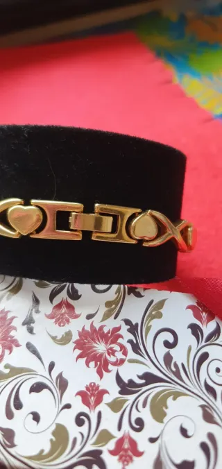 Pulsera Oro Laminado 18k Corazones