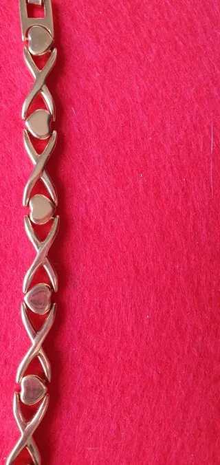 Pulsera Oro Laminado 18k Corazones