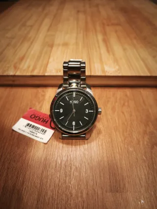 Reloj Hugo Boss Negro y Plateado