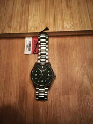 Reloj Hugo Boss Negro y Plateado