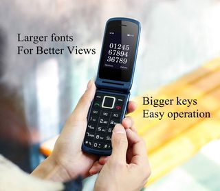 Cellulare Uleway G380D Anziani Tasti Grandi Blu