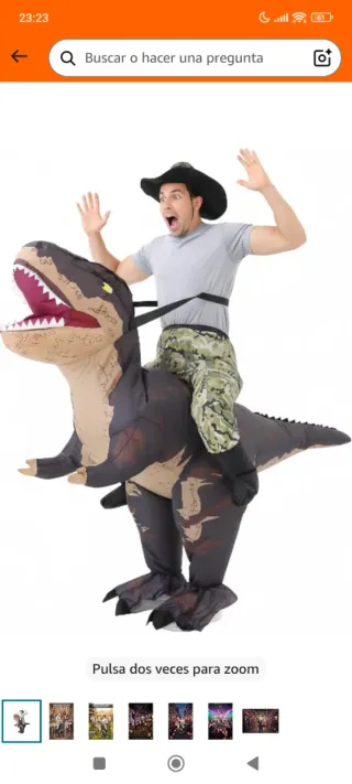 Disfraz Dinosaurio Velociraptor Adulto