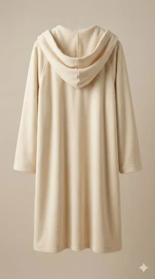 Abrigo Italiano 60% Lana - Blanco Roto Talla M/40